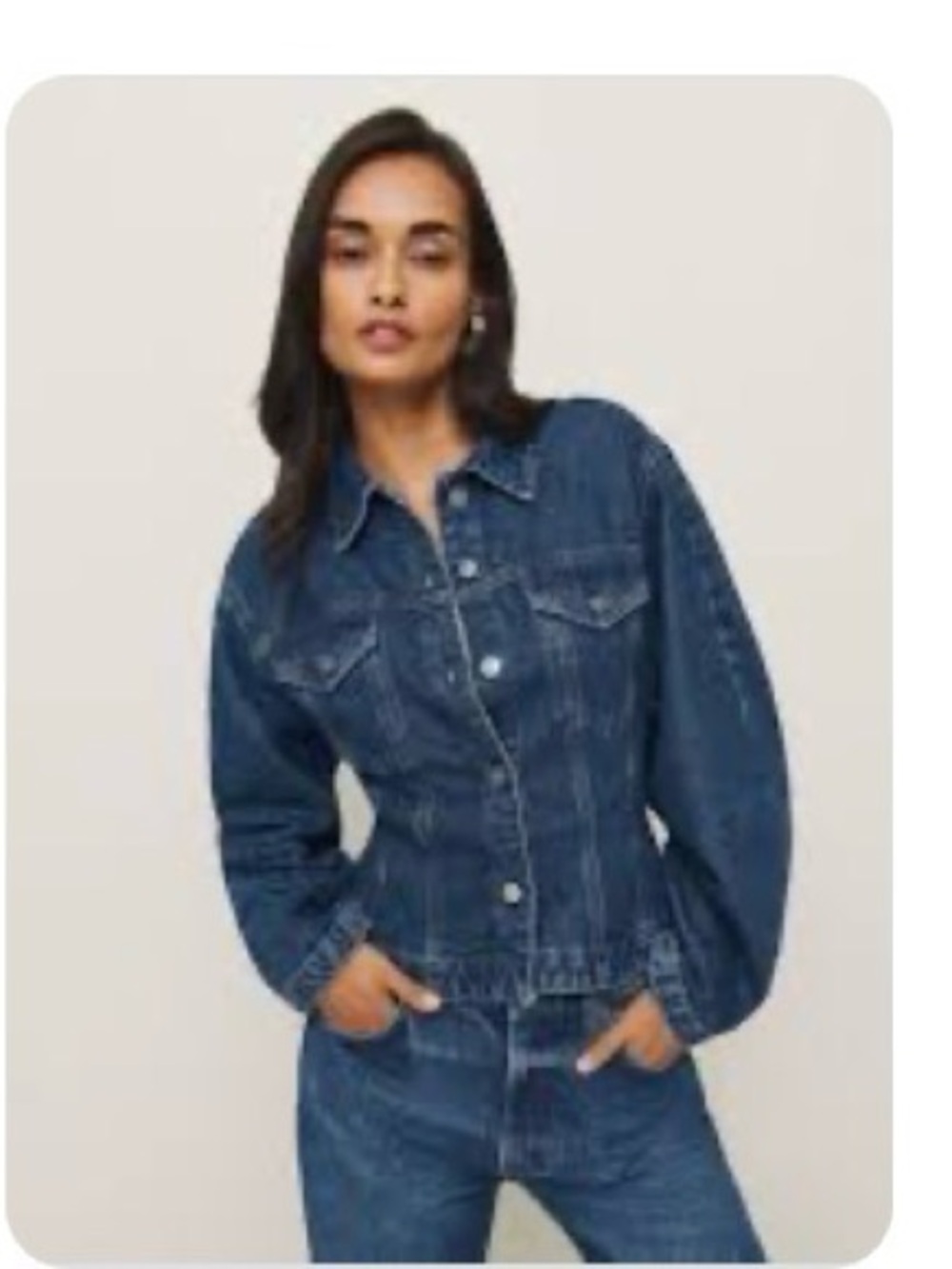 Reformation Teresa Denim Jacket NWOT